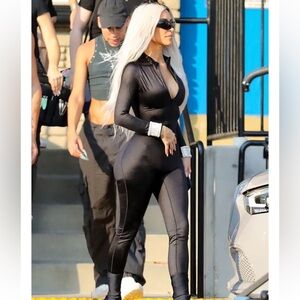 Skims All In One Shine Onyx Jumpsuit NWT